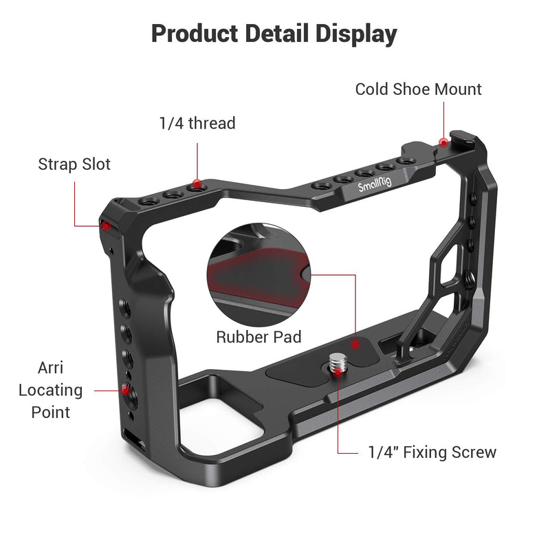 SMALLRIG Camera Cage for Sony Alpha 7C A7C (ILCE7C) Camera - 3081