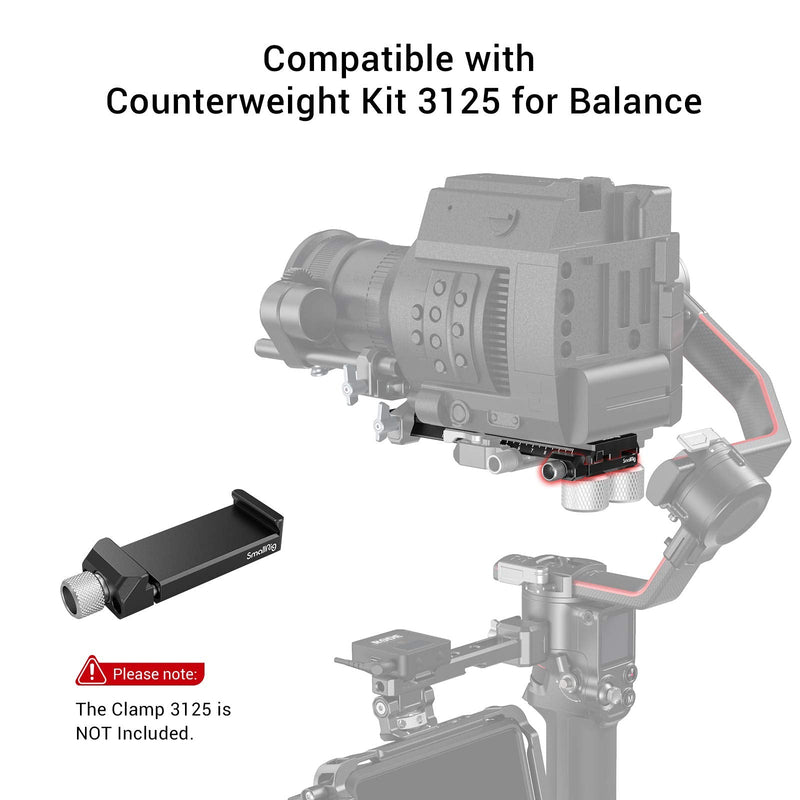 SMALLRIG Camera Extended Quick Release Plate Adapter Only for DJI RS 2 / RS2 Gimbal - 3031