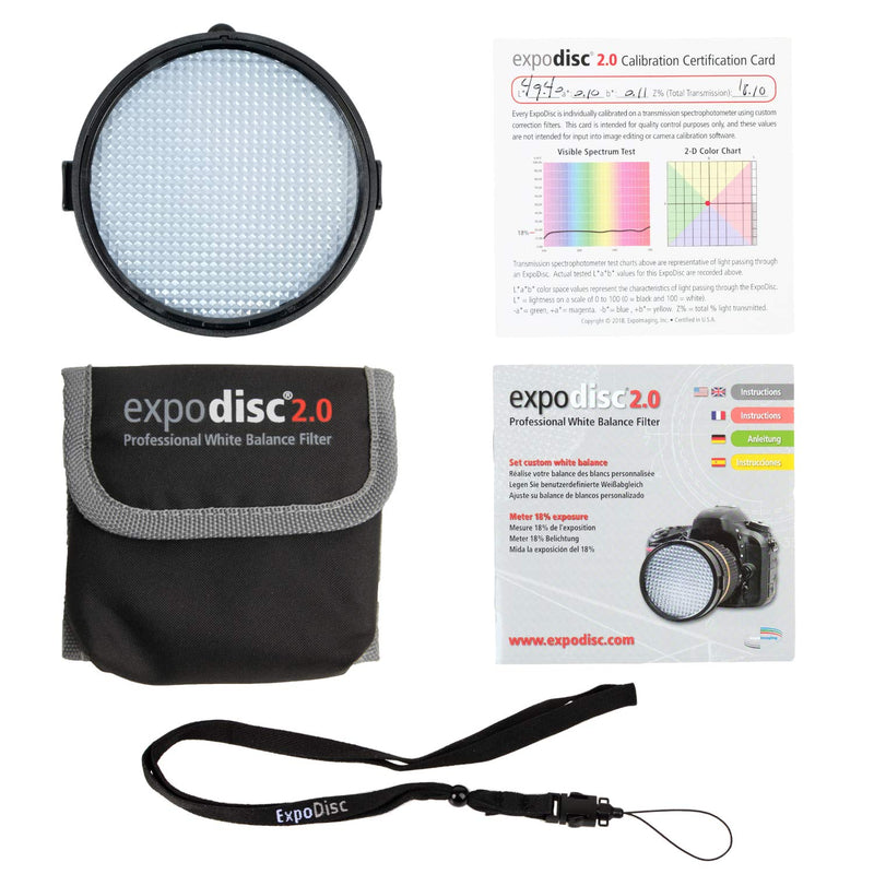 ExpoDisc Professional White Balance Filter - 77mm lens thread - Get Beautiful Color in Your Photos and Video, Easy-to-Use, No Software Required, Save Time Fixing Color