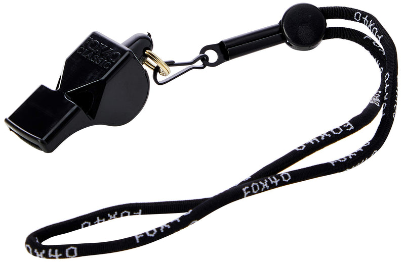 Cartasport Unisex's Fox 40 Referee's Wrist Straps Whistle, Black