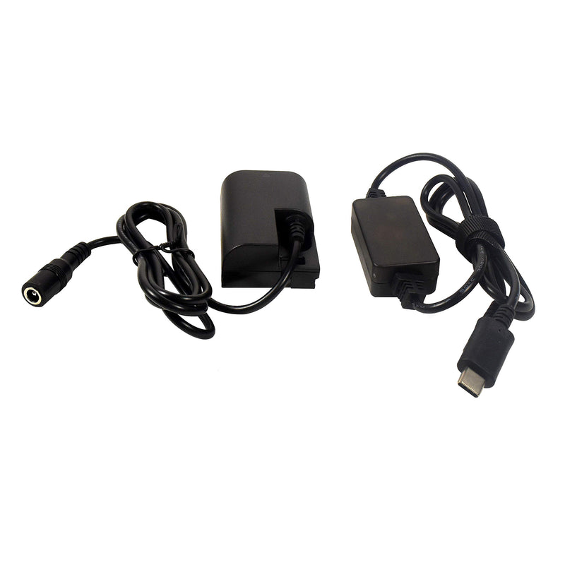 HQRP USB-C DC Converter Compatible with Canon ACK-E6 ACKE6 EOS 60D 70D, 5D Mark II, 5D Mark III, 5DS 5DS-R 6D, 6D Mark II 7D, 7D Mark II Digital SLR Camera AC Adapter Power Cable, LP-E6 Battery