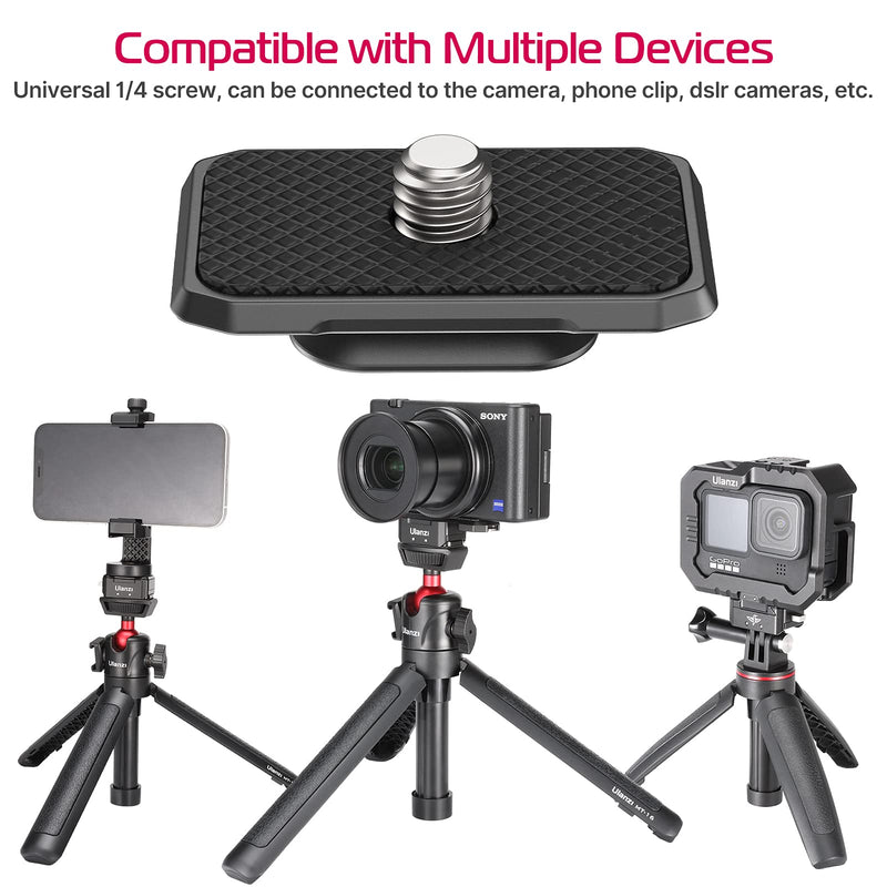 Camera Quick Release Tripod Mount, Hummingbird DSLR QR Plate Adapter Vlog Filmmaking Quick Setup Kits for Canon/Sony/Nikon Fast Move Between Zhiyun Crane/Feiyu/DJI Ronin S/Moza/Tripod/Monopod/Slider