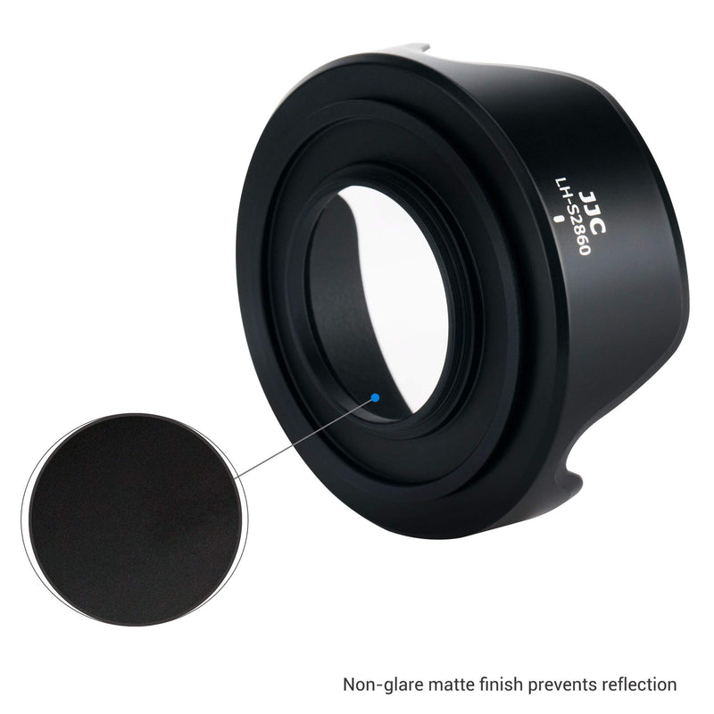 Petal Style Screw in Lens Hood Shade for Sony FE 28-60mm f/4-5.6 Lens and Sony E PZ 16-50mm f/3.5-5.6 OSS Lens on Sony A7C A6400 A6300 A6100 A6000 Includes a 40.5mm Aluminum Adapter Ring