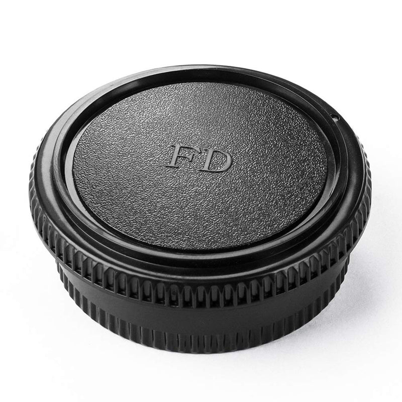 Body Cap and Lens Rear Cap Cover Replacement Set for Canon FD Mount Lens&Cameras,2 Sets