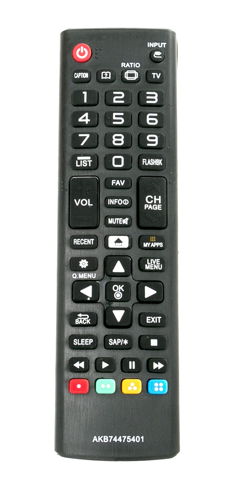 New AKB74475401 Replaced Remote fit for LG Smart TV 24LF4820 32LF595B 43LF5900 43UF6400 43UF6430 43UF6800 43UF6900 43UF7590 43UF7600 49LF5900 49UF6400 49UF6430 49UF6490 49UF6800 49UF6900 49UF7590