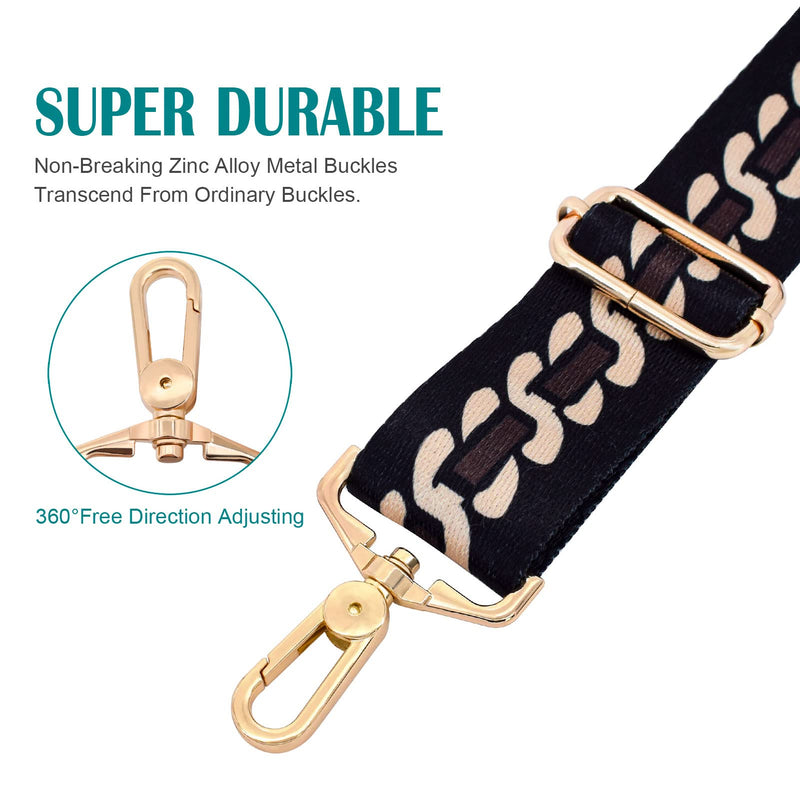 Strap Purse Crossbody Bag strap Replacement metal swivel hook shoulder strap Guitar strap for Crossbody Bag/luggag Alternant S