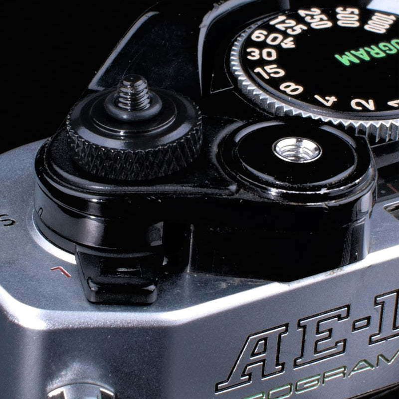 (2 Pack) PIBIETTN Camera Shutter Button, Copper Soft Shutter Release Button Compatible with Fujifilm Fuji Sony Leica Camera Release Button Black