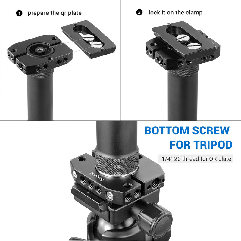 SMALLRIG Mounting Rod Clamp Ring for Zhiyun Crane V2/Crane Plus/Crane M Gimbal with with 1/4" & 3/8" Thread, Payload 14lb - 2170