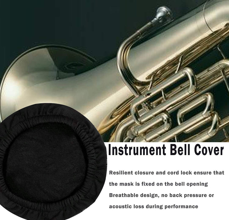 IDOXE Reusable Music Instrument Bell Cover - 3' Thickening flannelette trumpet cover for bell For Trumpet Alto saxophone Bass Clarinet Cornet Bell Cover (20inch) 20inch