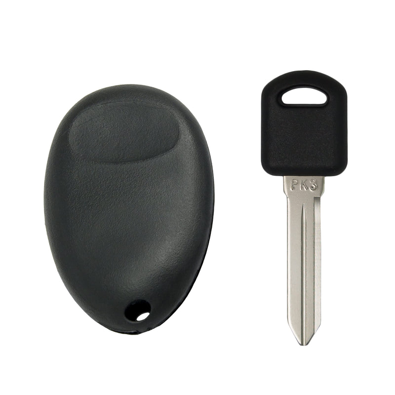 Keyless2Go Replacement for Keyless Entry Car Key Fob Vehicles That Use 4 Button L2C0007T 10335582-88 Remote, Self-Programming with New Uncut PK3 Transponder Ignition Car Key B97 1 pack