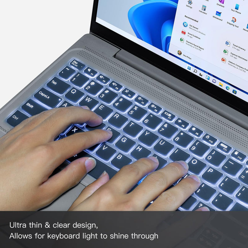 [AUSTRALIA] - Universal Keyboard Cover Skin for Standard Size PC Computer Desktop Keyboard Ultra Thin Silicone Waterproof Dustproof Keyboard Cover Skin Protector, Clear (Size: 17.7" x 5.5") Standard(17.7" x 5.5") 
