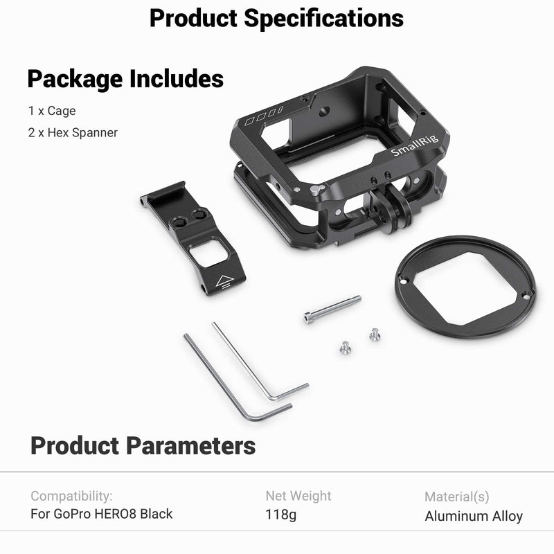 SmallRig Vlogging Cage for GoPro HERO8 Black CVG2505