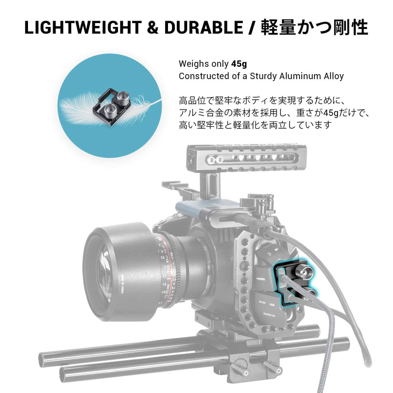 SMALLRIG HDMI and USB-C Cable Clamp for BMPCC 4K & 6K Cage (New Version) - 2246B