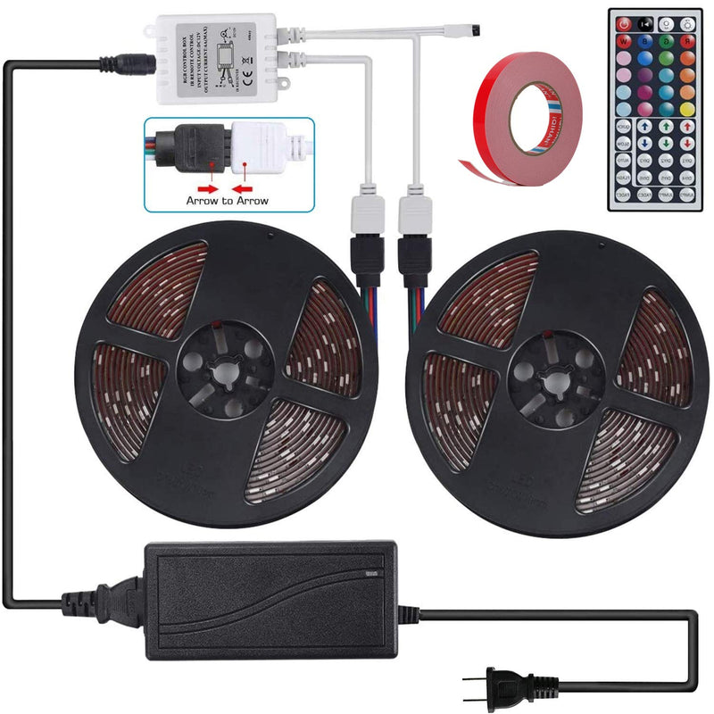 [AUSTRALIA] - LED Strip Lights Waterproof, didaINT 10m 32.8ft RGB LED Strip with Remote Control, Bright 5050 LEDs Colorful Light Strip, Easy Installation Cutting Design LED Light Strip for Room Kitchen Outdoors 