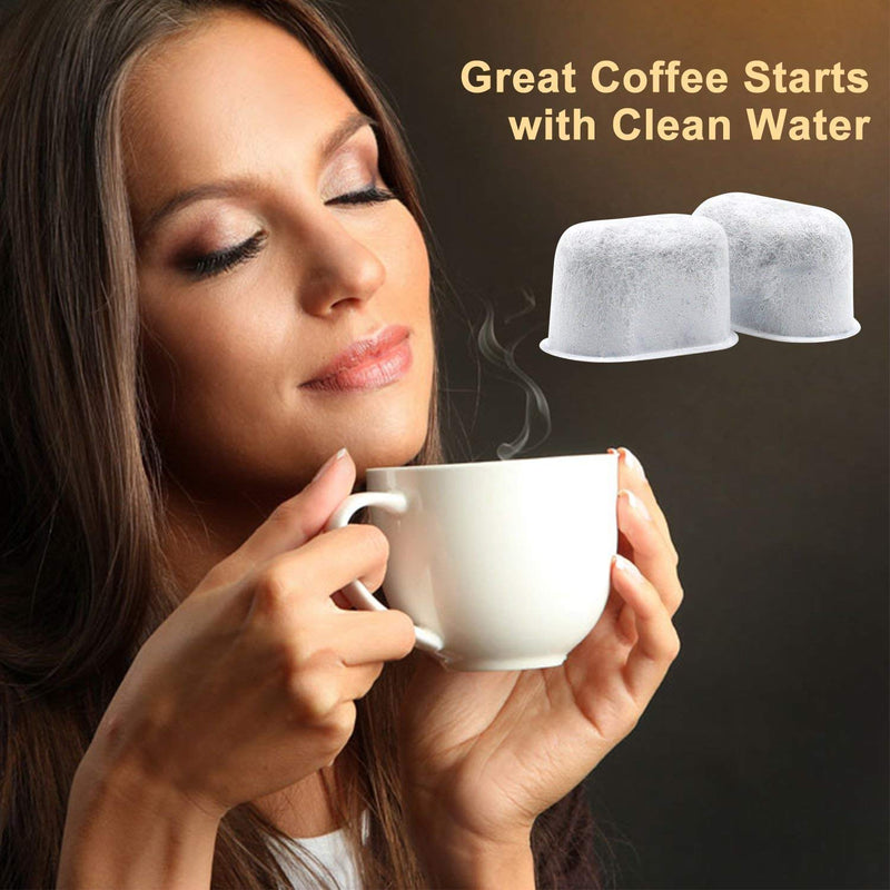 Possiave 12-Pack Cuisinart Compatible Charcoal Water Filter Replacement - for all Cuisinart Coffee Machines 12 Pack