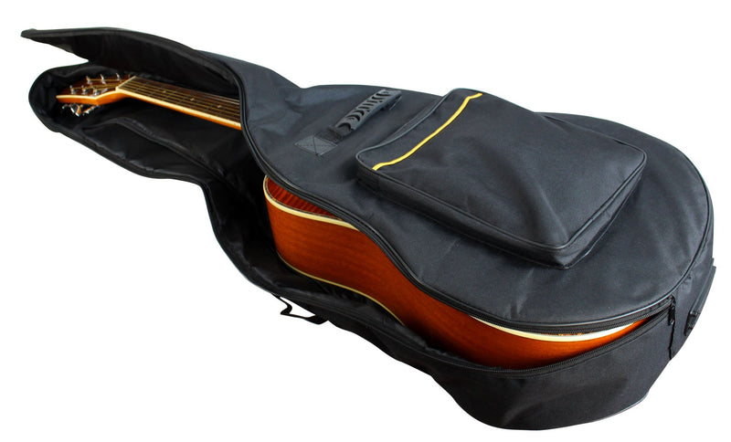 YMC 31 Inch Waterproof Dual Adjustable Shoulder Strap Acoustic Guitar Gig Bag 5mm Padding Backpack with Accessories (Picks, Pick Holder, Strap Lock, String Winder) -For 30" 31" Acoustic Classic Guitar 30 Inch & 31 Inch Guitar