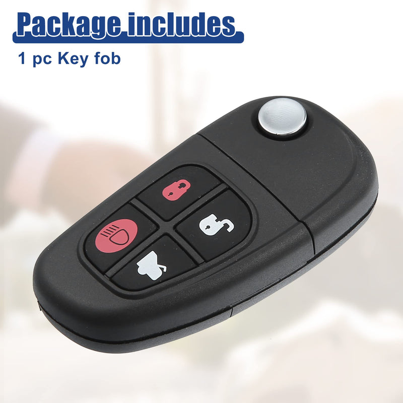 ACROPIX 315 MHZ Key Fob Keyless Entry Remote Fit for Jaguar S-Type XJ8 X-Type 2002-2008 NHVWB1U241 - Pack of 1 Black
