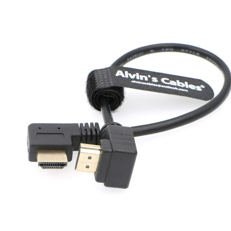 Alvin's Cables Z CAM E2 L Shape 2.0 HDMI Cable for Portkeys BM5 Monitor 90 Degrees up to Right Angle Down 30cm