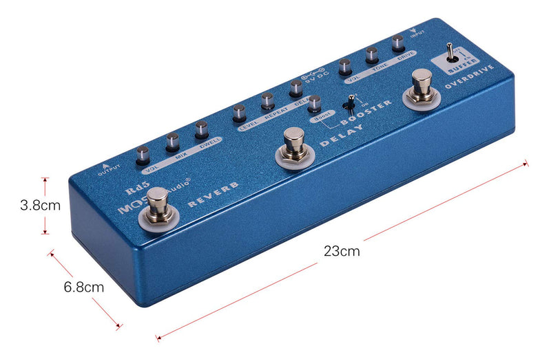 [AUSTRALIA] - YMUZE Mosky Multi Effects Pedal Combined Guitar Effect with 5 Effects Pedal in 1 Unit (RD5) 