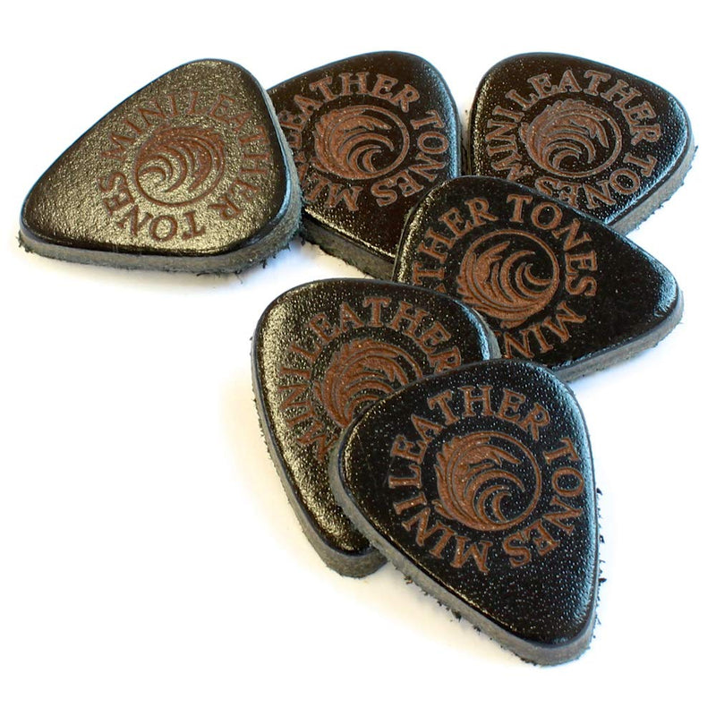 Leather Tones Mini Tin of 4 Ukulele Picks, LEAM-MT-4