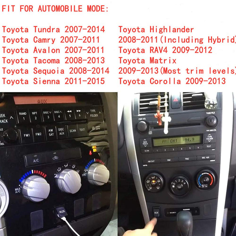 [AUSTRALIA] - RLP Aux Jack Port Replacement 86190-02010 fit Tacoma Corolla Tundra Aux Port Auxiliary Input Jack Stereo Adapter Assembly 