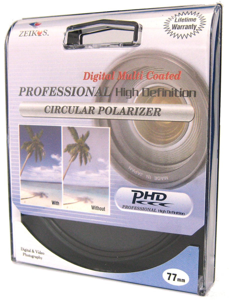 Zeikos ZE-CPL77 77mm Multi-Coated Circular Polarizer Filter