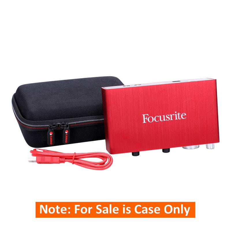 [AUSTRALIA] - XANAD Hard Case for Focusrite Scarlett 2i2 (2nd Gen) or Focusrite Scarlett Solo (2nd Gen) USB Audio Interface - Travel Carrying Storage Protective Bag 