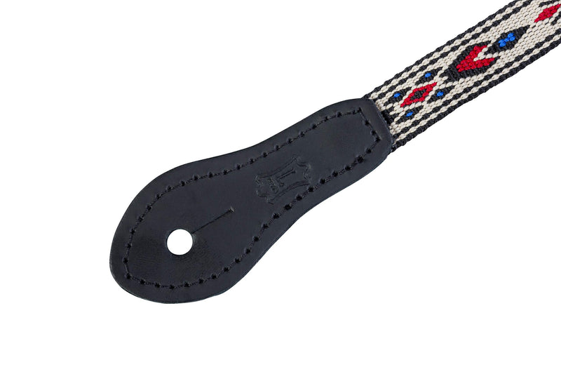 Levy's Leathers 1/2" Jacquard Weave Mandolin/Ukulele Strap with Dual Leather Strap Pin Ends. Adjustable to 50" (MJ19UKE-003) MJ19UKE-003