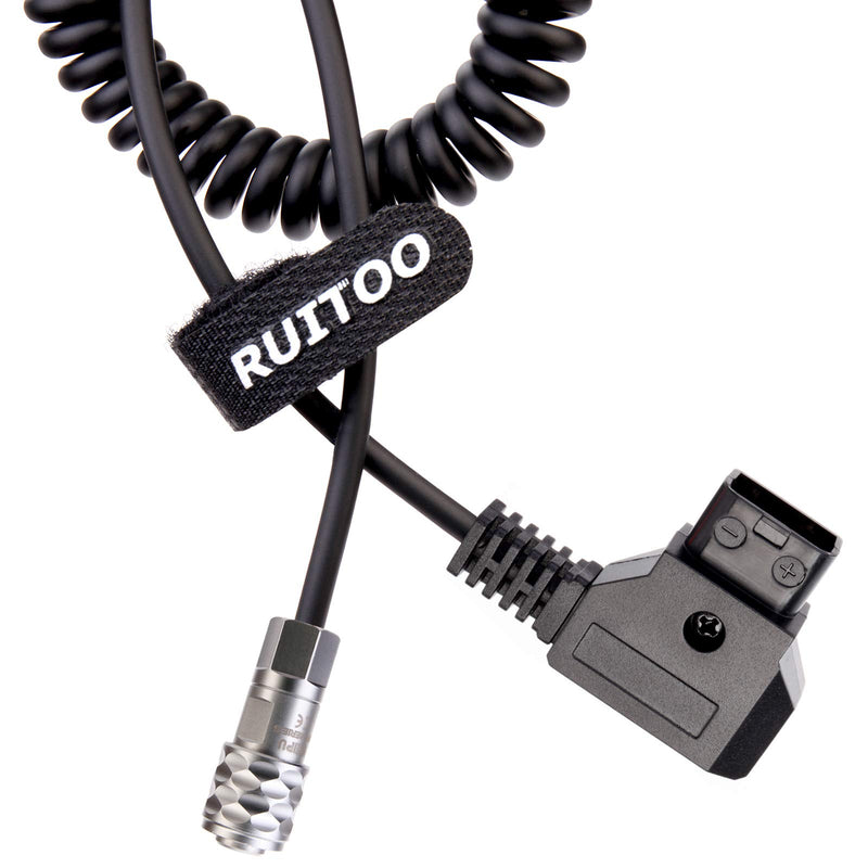 RUITOO BMD BMPCC 4K to D-Tap(P-Tap) Power Cable for Blackmagic Pocket Cinema Camera 4K/6K Gold Mount V Mount Battery Weipu 2 Pin Female to Standard Male D Tap.