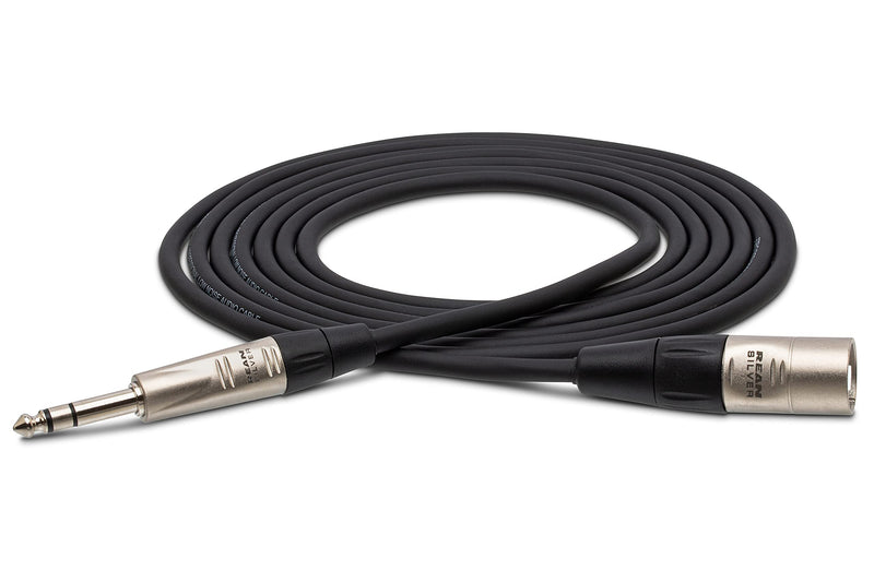 Hosa HSX-001.5 REAN 1/4" TRS to XLR3M Pro Balanced Interconnect Cable, 1.5 Feet