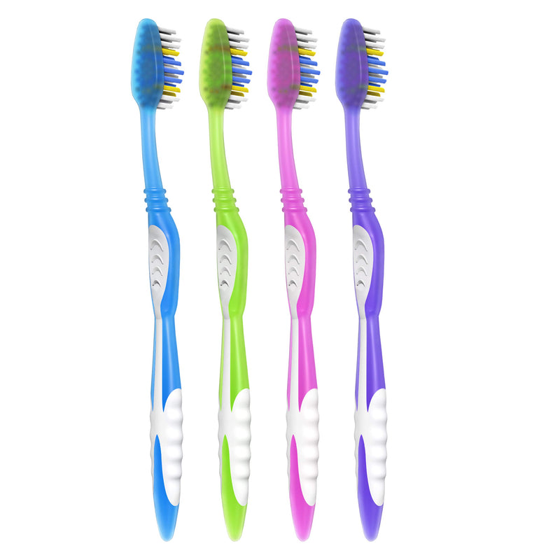 Colgate Extra Clean Full Head Toothbrush, Medium - 6 Count 6 Count (Pack of 1)