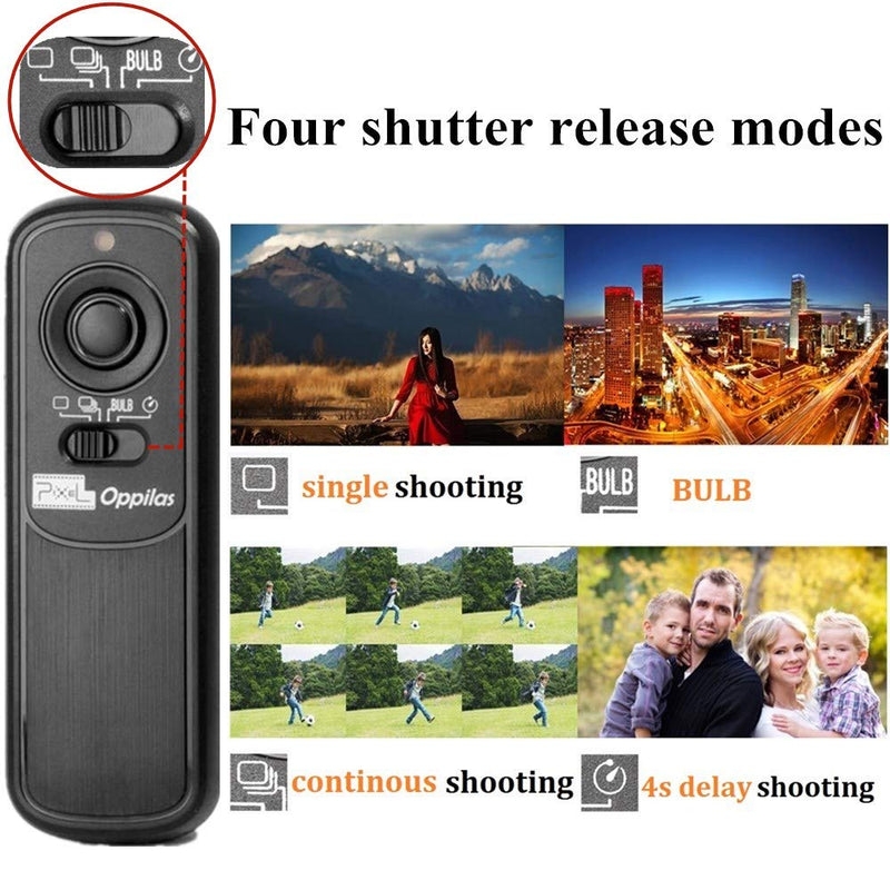 Pixel 2.4GHz Wireless Remote Control DC2 Remote Shutter Release Compatible with Nikon D3100, D5000, D7200, D600, D610, D750 Cameras, Replaces Nikon MC-DC2 RW-DC2