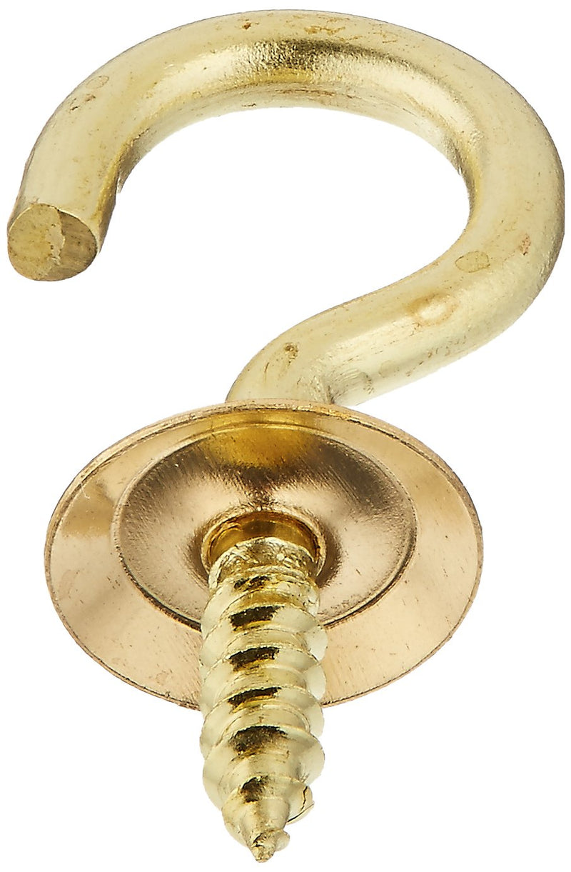 National Hardware N200-303 2021 Cup Hooks - Solid Brass in Brass , 3/4" , 50 piece