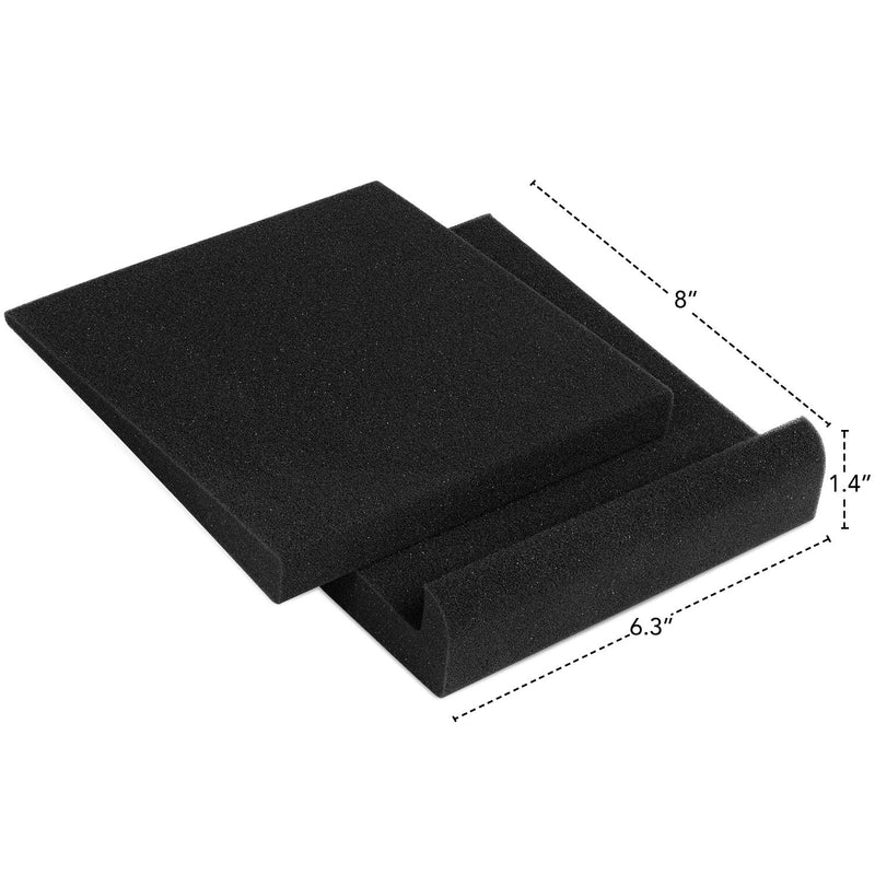 [AUSTRALIA] - Sound Addicted - Studio Monitor Isolation Pads for 3-4.5 inches Small Speakers, Pair of 2 High Density Dampening Acoustic Stands Foam which Fits most Bookshelf’s and Desktops | SMPad 4 