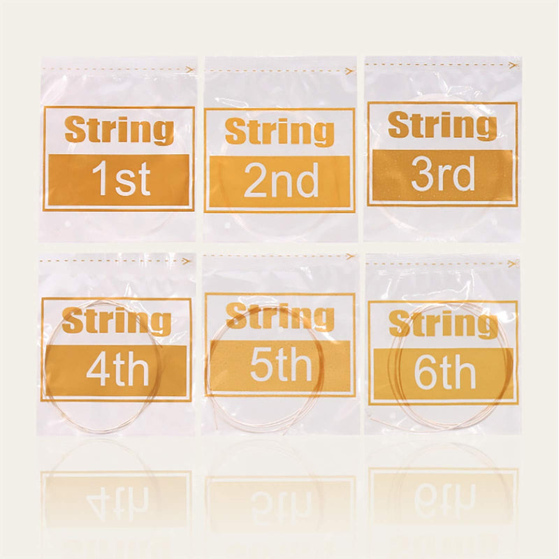 3 sets nylon classical guitar strings.nylon core. EBG - clear nylon DAE - Silver-plated copper alloy wound .028-.043