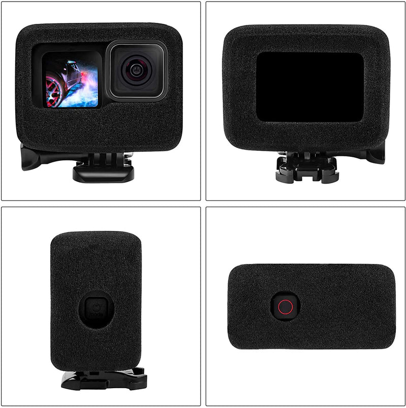 Taisioner Windslayer Cover for GoPro Hero 10 Hero 9 Black Wind Muff Housing Frame Case Video Noise Reduction Accessories