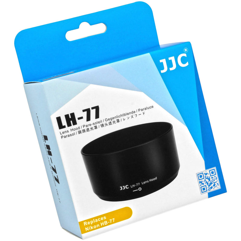 JJC LH-77 Dedicated Lens Hood for Nikon AF-P DX NIKKOR 70-300mm f/4.5-6.3G ED VR, Nikon AF-P DX NIKKOR 70-300mm f/4.5-6.3G ED Lens, Replaces Nikon HB-77 Lens Hood, Black