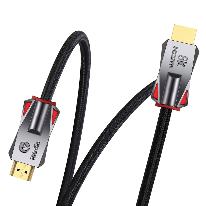 8K HDMI 2.1 Cable 6 Feet 8K60hz 4K 120hz 144hz HDCP 2.3 2.2 eARC ARC 48Gbps Ultra High Speed Compatible with Dolby Vision Atmos PS5 PS4, Xbox One Series X, Sony LG Samsung, RTX 3080 3090