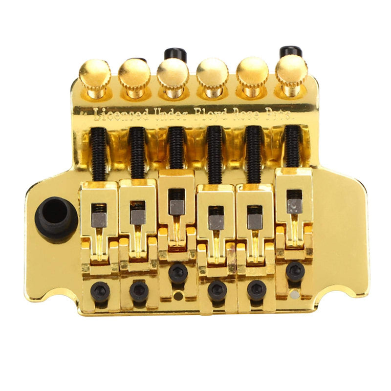 Electric Guitar Tremolo Bridge System Metal Vibrato Bridge for Floyd Rose Style Replacement(Gold) Gold