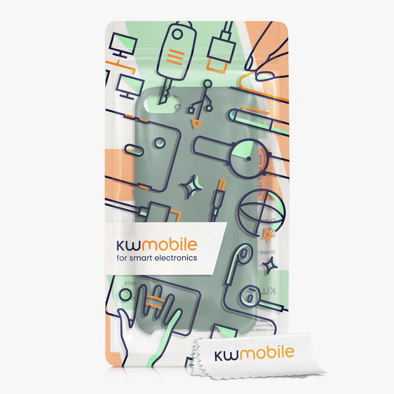 kwmobile TPU Silicone Case Compatible with Apple iPod Touch 6G / 7G (6th and 7th Generation) - Case Soft Flexible Protective Cover - Forest Green