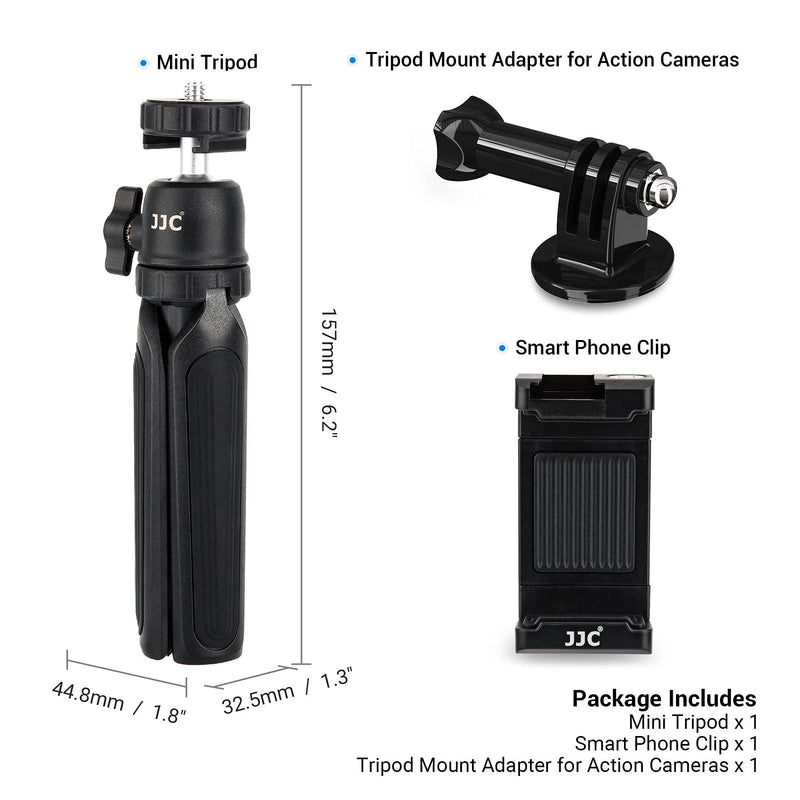[AUSTRALIA] - JJC 2 in 1 Selfie Stick Extension Pole and Extendable Mini Tripod for GoPro Hero 10 9 8 7 DJI Osmo AKASO Insta360 Action Camera, iPhone Android Samsung Phone, Compact Vlog Camera, Camcorder and More 