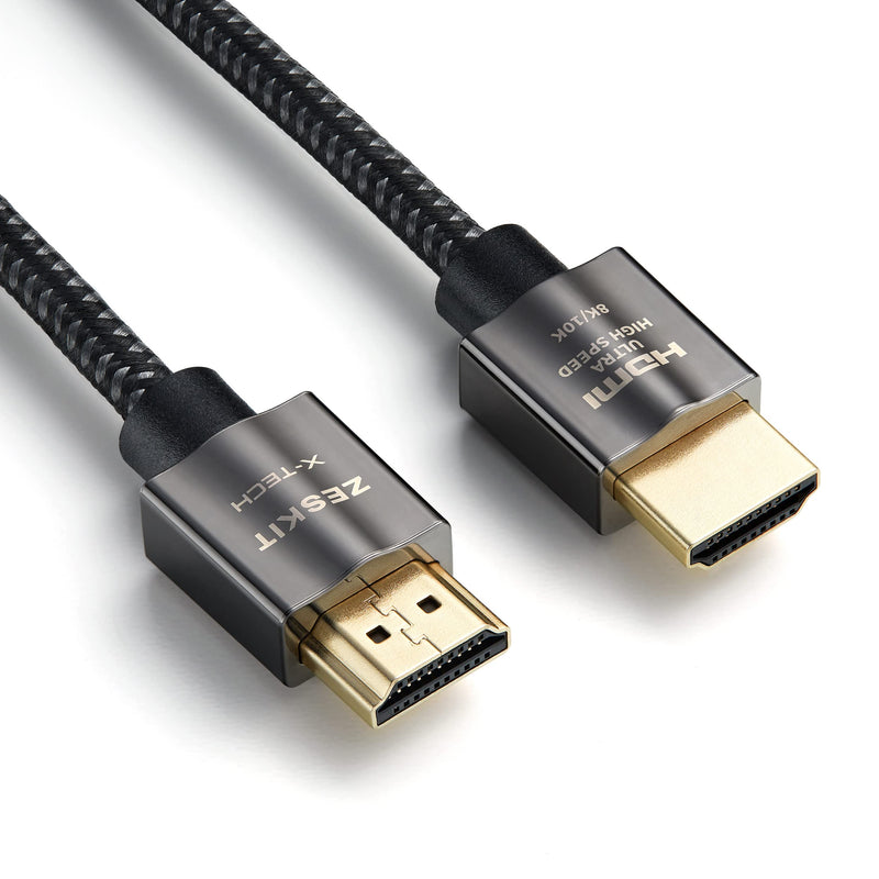 [AUSTRALIA] - Zeskit X-Tech 48Gbps Ultra High Speed HDMI Cable 1.5ft, 8K60 4K120 144Hz eARC HDR HDCP 2.2 2.3 Compatible with Dolby Vision Apple TV 4K Roku Sony LG Samsung Xbox Series X RTX 3080 PS4 PS5 0.5m/1.5ft 