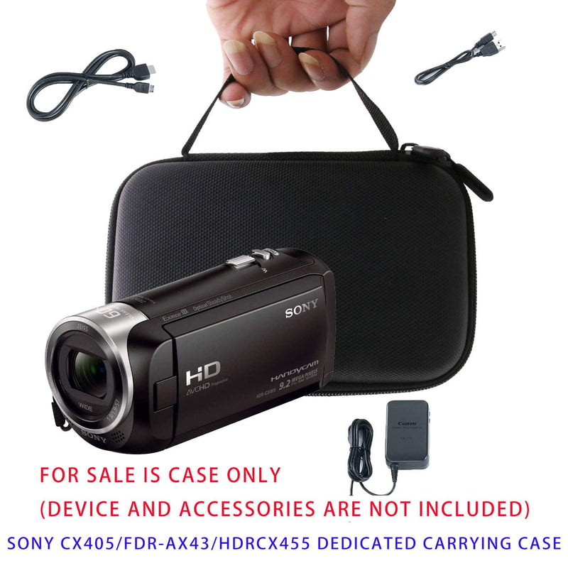 waiyu Hard Carrying Case for Sony HDRCX405/HDRCX455 Handycam Camcorder