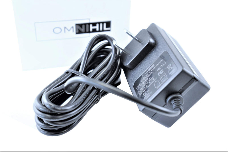 [UL Listed] OMNIHIL 8 Feet Long AC/DC Adapter Compatible with Karaoke USA GF844 Karaoke System