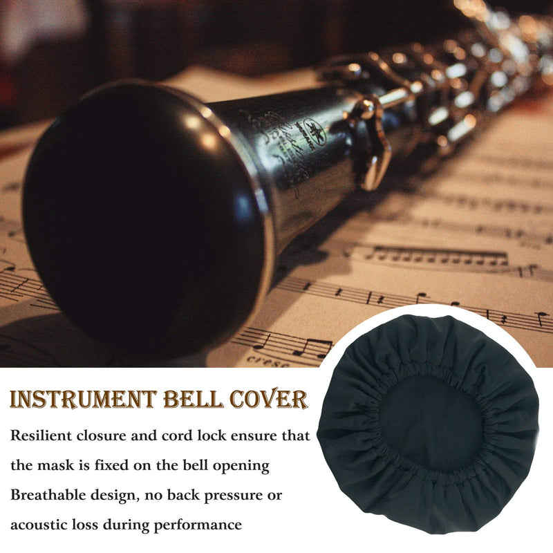 SUMAX1989 Instrument Bell Cover, Ideal for Clarinet, Oboe and Bassoon, 2.5-3.5” Instrument Bell Cover 2.5-3.5”