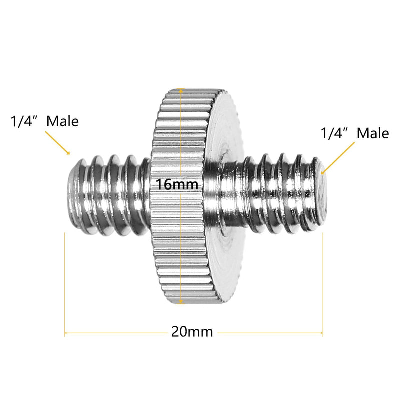 22Pack ChromLives Camera Screw Adapter 1/4 to 1/4 Screw 1/4 to 3/8 Tripod Screw Adapter Converter Brass Screw Adapter Spigot Screw Mount Set for Camera Tripod Monopod Ballhead Flash Light,Combo Pack