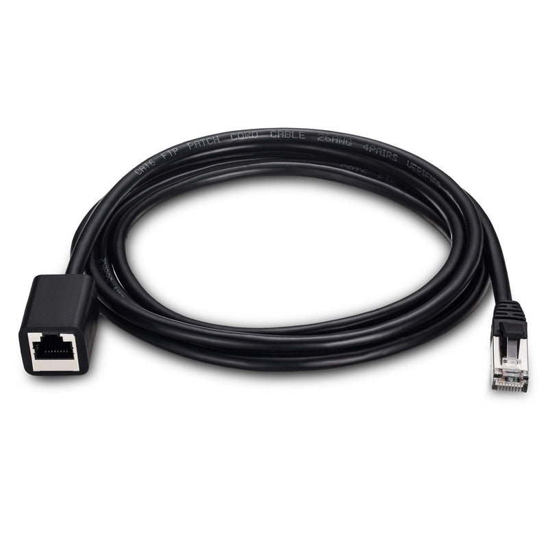 [AUSTRALIA] - Ruaeoda Ethernet Extension Cable 25 Ft, Shielded Network Cat6 Extension Patch Cable RJ45 Cords Shielded Male to Female Connector 25 Feet 