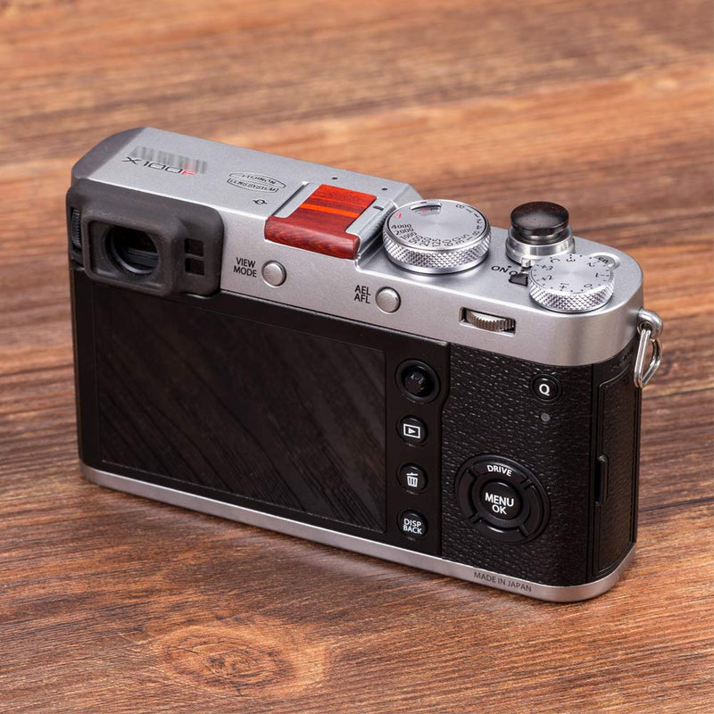 [AUSTRALIA] - VKO Wood Camera Hot Shoe Cover Compatible with Fujifilm X-T30 X-T100 X-H1 X-T20 X100F X-T10 X-T3 X-T2 X-PRO2 X-PRO1 X-E3 X-A2 X-A5 X100T X100S X30 X70 Cameras Hot Shoe Protector Cap 1 PCS Red 