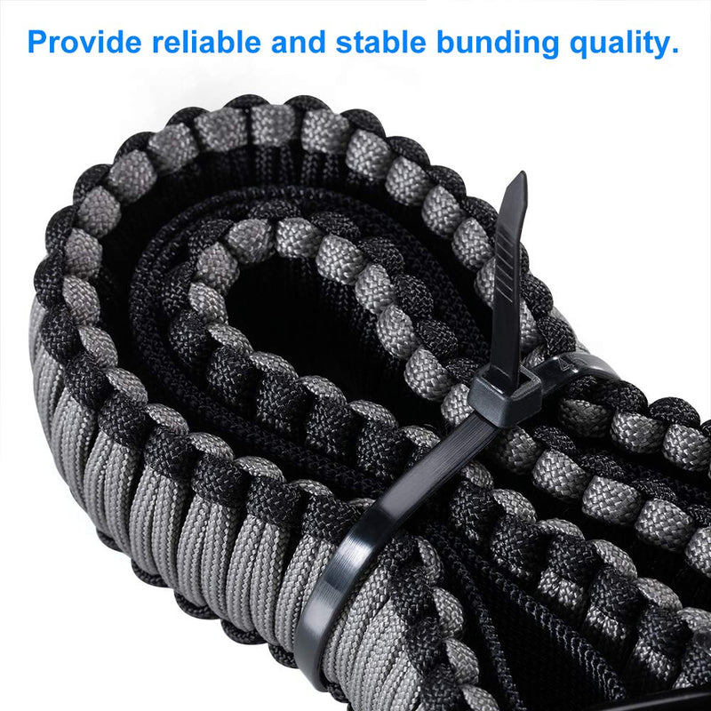 Zip Ties 8 inch Black Zip Ties with 50 Pounds Tensile Strength,Cable Ties,100 Pieces,by Tantti Supply