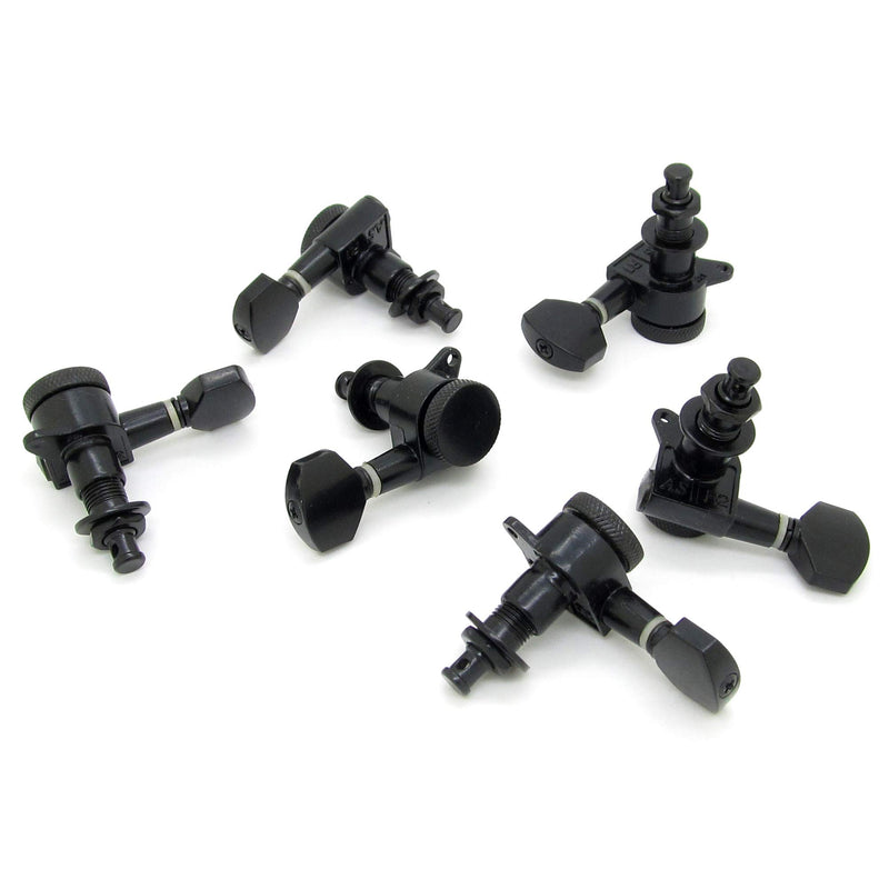 Acoustic Guitar String Tuning Pegs Tuners Keys Machine Heads Balck Set of 6R Parts M